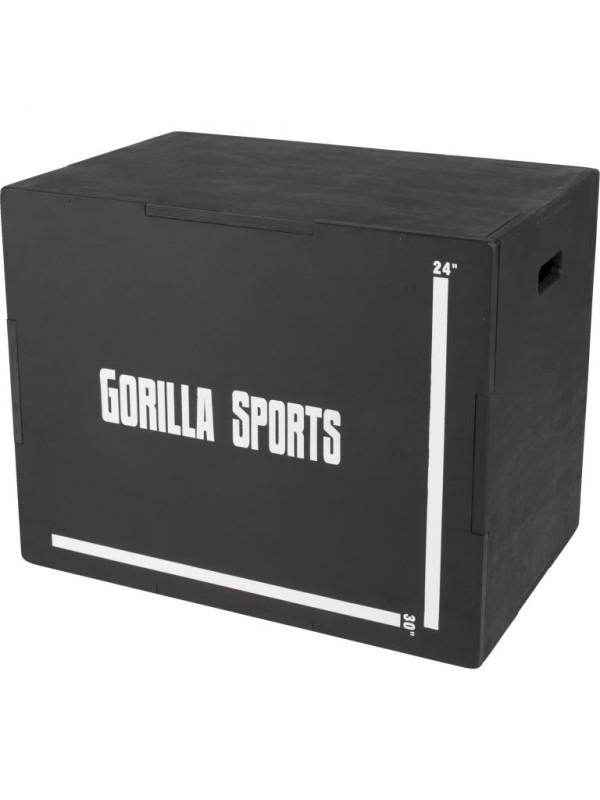 Gorilla Sports Plyobox v čiernej farbe