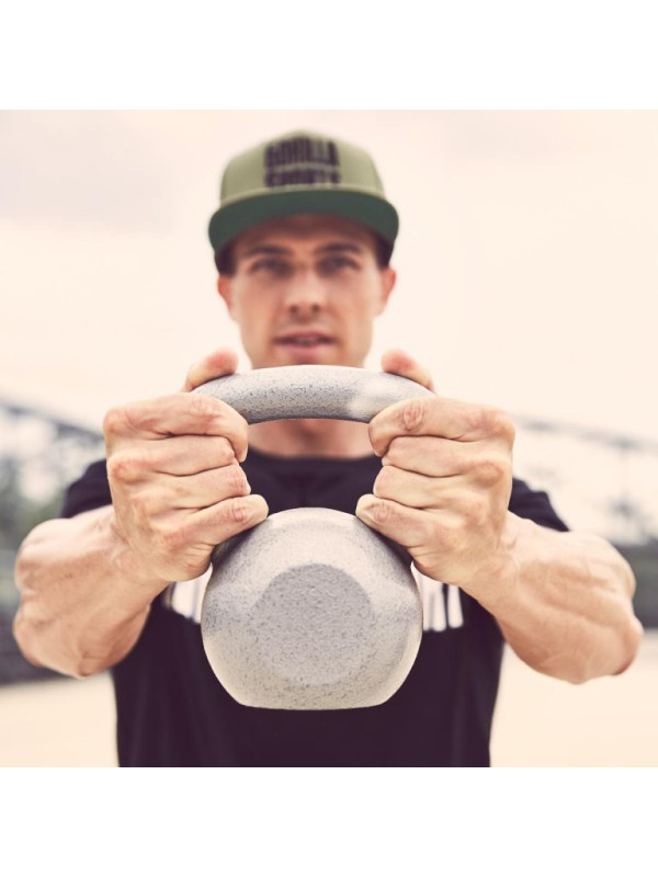 Gorilla Sports Kettlebell činka, liatina, sivá 2 kg