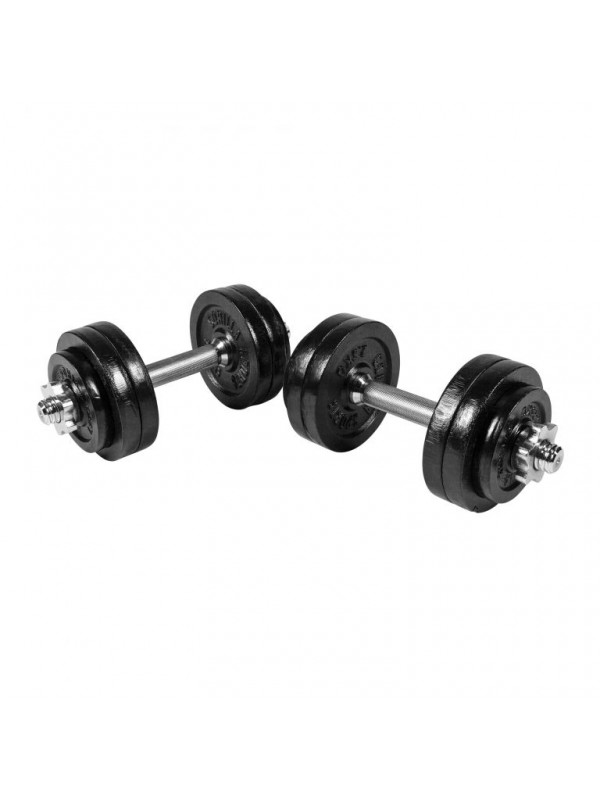 Gorilla Sports Sada liatinových činiek, 30 kg