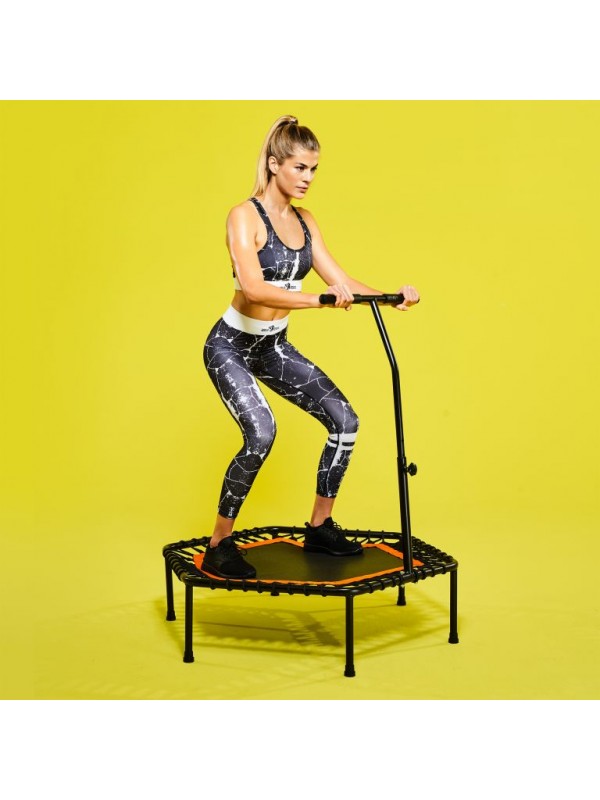 Gorilla Sports fitness trampolína čierna / oranžová