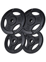 Gorilla Sports Sada liatinových záťažových kotúčov, 30 kg