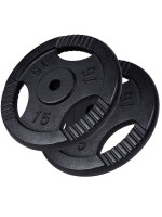 Gorilla Sports Sada liatinových záťažových kotúčov, 2 x 15 kg