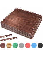 Gorilla Sports Sada ochranných podložiek s koncovkami, hnedá