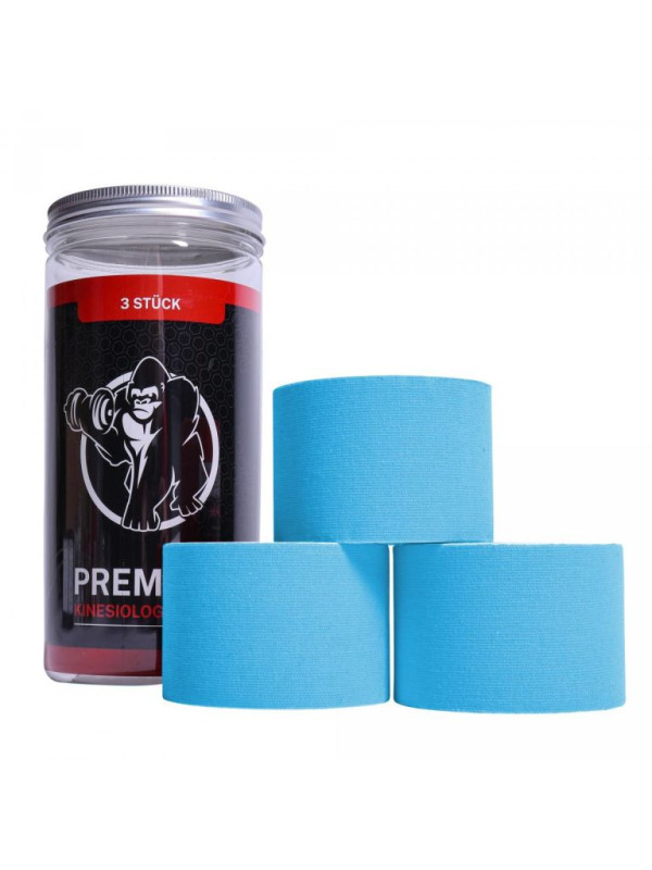 Gorilla Sports súprava kineziologickej pásky, 3 kusy, 5 cm