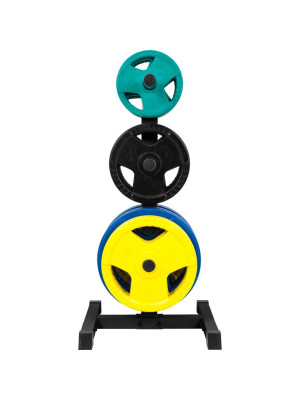 Gorilla Sports Stojan na olympijské kotúče 112 cm, čierny