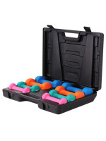 Gorilla Sports Sada posilňovacích činiek v kufri, 10 kg