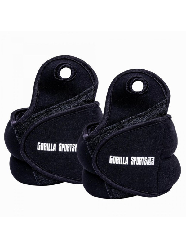 Gorilla Sports Záťažové manžety 3 kg, 2 x 1,5 kg Gorilla Sports Záťažové manžety 3 kg, 2 x 1,5 kg