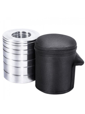 Gorilla Sports Sada záťažových dosiek, 50/51 mm, chróm, 5 kg