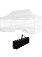 Záhradný párty stan 3 x 6 m INSTENT - nožnicový - biela