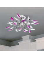 JAGO Stropné svetlo s dizajnom listov, A++, priemer 45 cm