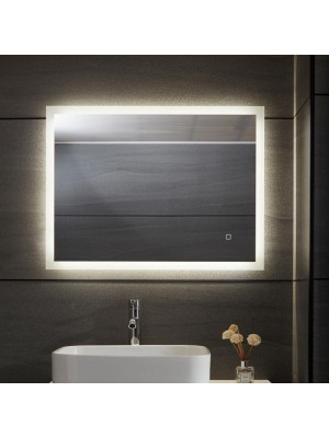 AQUAMARIN kúpeľňové zrkadlo s LED osvetlením, 100 x 60 cm