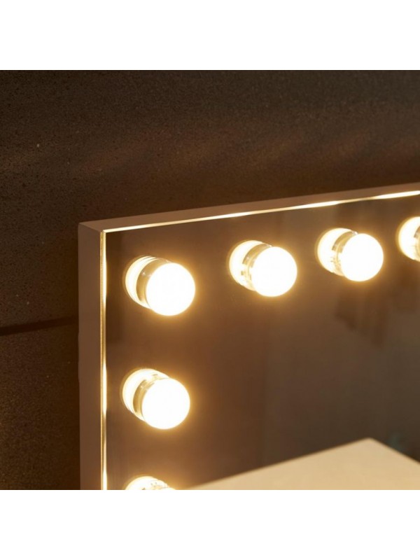 Aquamarin Kúpeľňové LED zrkadlo Hollywood 58 x 43 cm