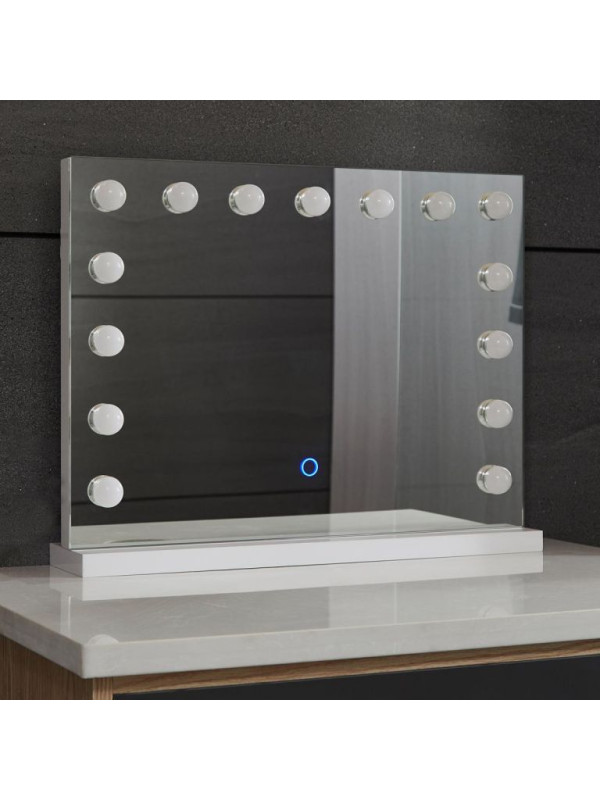 Aquamarin Kúpeľňové LED zrkadlo Hollywood 58 x 43 cm