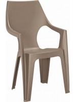 Plastová stolička Dante, cappuccino, 57 x 89 x 57 cm
