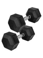 MOVIT® Šesťhranná gumová činka 15 kg sada 2 kusov