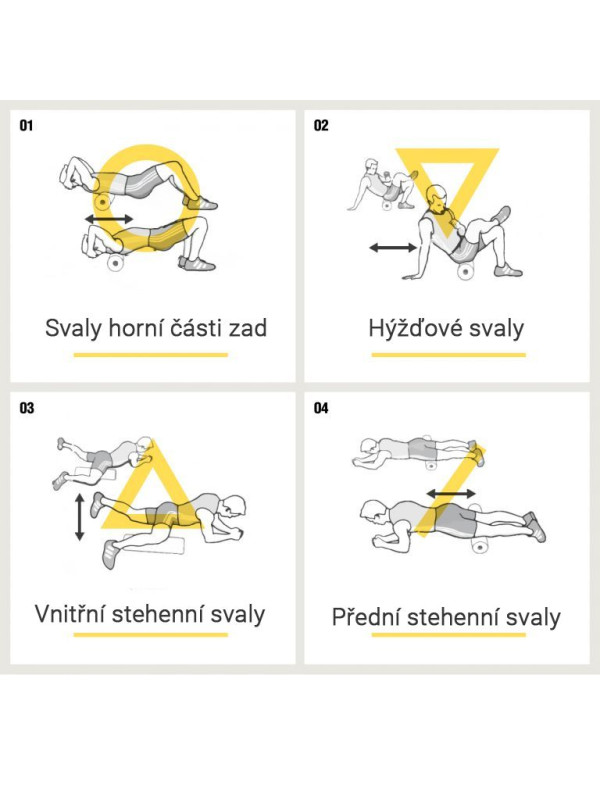 Gorilla Sports Fasciálny valec, čierny, 29 cm