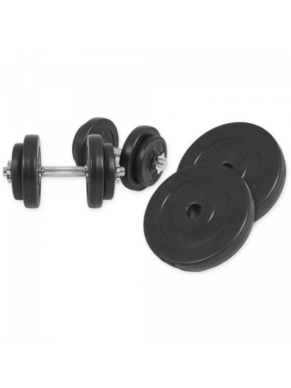 Gorilla Sports Sada činiek s plastovými kotúčmi, 30 kg