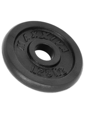 MAXXIVA Sada 4 závaží na činky celkom 5 kg, liatina, čierna