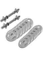 Gorilla Sports Sada jednoručných činiek, liatina