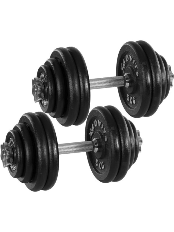 MOVIT sada liatinových činiek - 2 x 30 kg