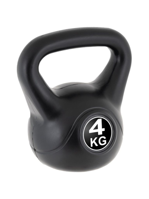 MAXXIVA Kettlebell činka, čierna, 4 kg