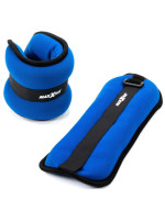 MAXXIVA záťažové manžety 2 x 1 kg, modré