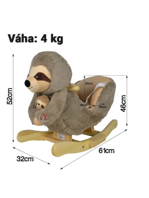 INFANTASTIC hojdací leňochod so zvukovými efektami