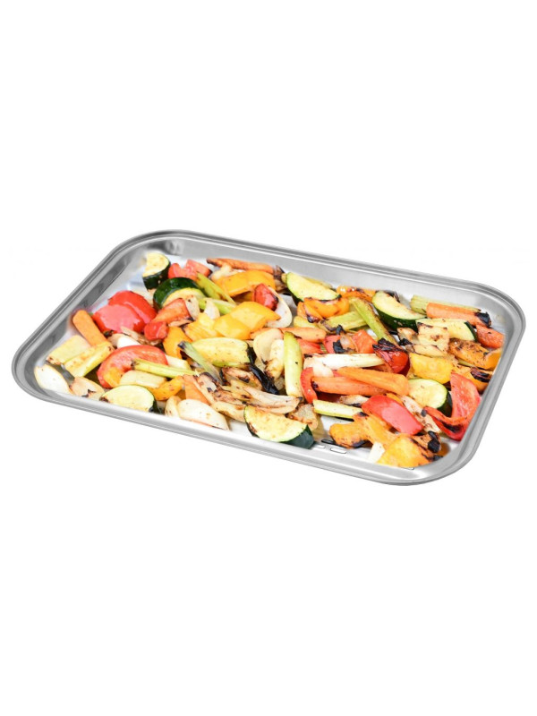 CATTARA grilovacia tácka nerez, 34 x 24 cm