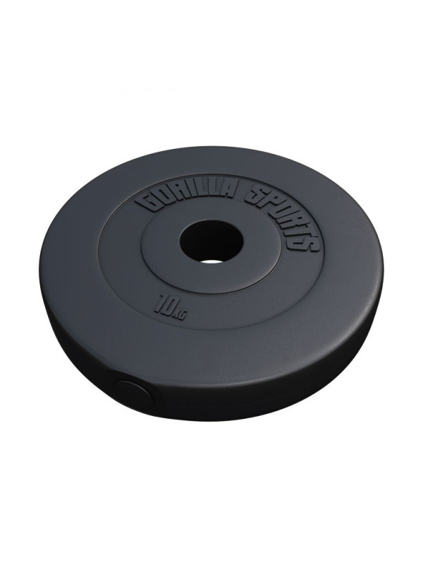 Gorilla Sports Činkový kotúč Olympia, plast, 10 kg