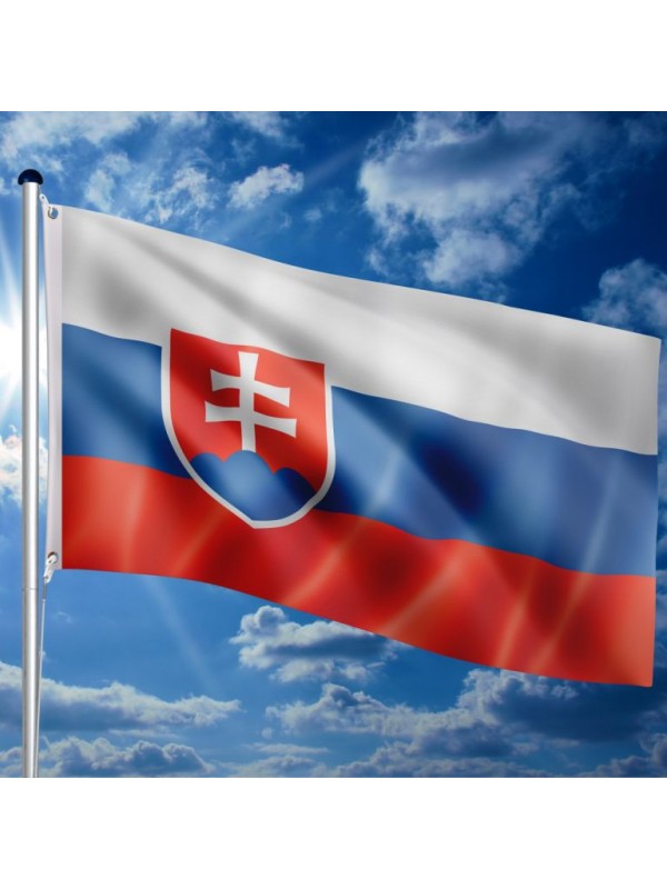 FLAGMASTER vlajkový stožiar s vlajkou, Slovensko, 650 cm