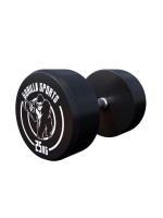 Gorilla Sports Jednoručná činka čierno/biela, 25 kg