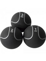 Gorilla Sports Medicinbal set Black Silver, 6 kg