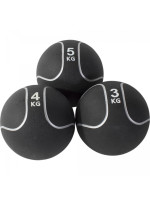 Gorilla Sports Medicinbal set Black Silver, 12 kg