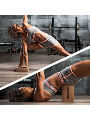 Gorilla Sports Joga kocka z korku