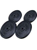 Gorilla Sports Sada záťažových kotúčov, 2 x 10 kg, 2 x 5 kg