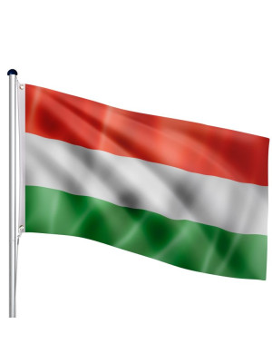 FLAGMASTER vlajkový stožiar s vlajkou, Maďarsko, 650 cm