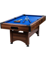 GamesPlanet biliardový stôl 6 ft, hnedo / modrá s vybavením