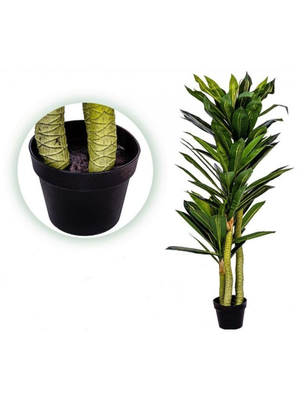 PLANTASIA umelý strom Dracaena 120 cm, 81 listov