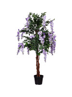 PLANTASIA umelý strom Vistária 120 cm, modrofialové kvety