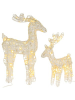 NEXOS Sada svietiacich sobov, 45 LED, časovač, na batérie