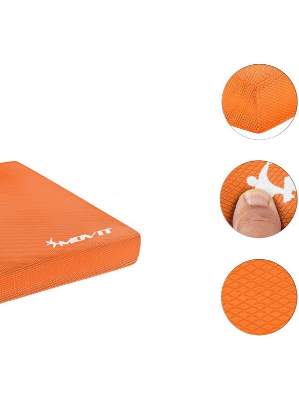 Balančný vankúš s gymnastickou gumou - oranžový