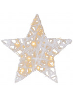 Trblietavá hviezda, teplá biela, 20 LED, Ø 30 cm