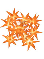 Vianočné LED hviezdy - oranžové, 10 LED