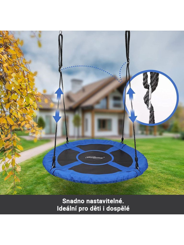 Physionics hojdačka v tvare kruhu, modrá, 100 cm