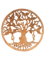 Ručne vyrábaná drevená dekorácia - Strom života, 30 cm