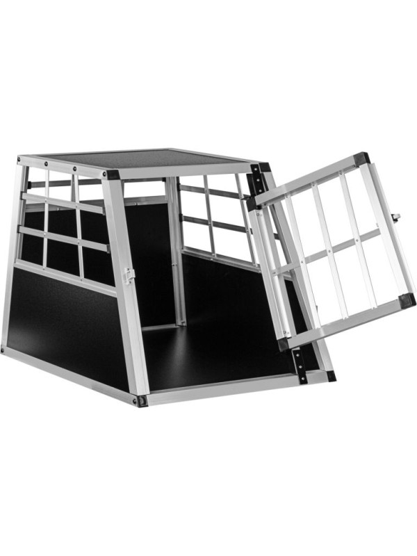 Hliníkový prepravný box pre psov, 54 × 69 × 50 cm, veľ. M