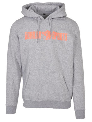 Gorilla Sports Mikina s kapucňou - sivo/oranžová XL