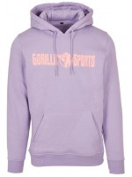 Gorilla Sports Mikina s kapucňou - fialová/koralová L