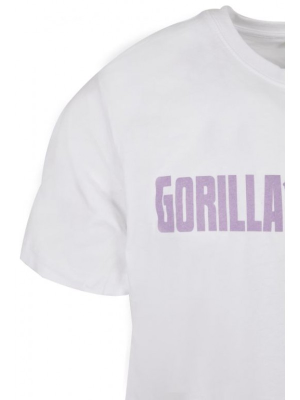 Gorilla Sports Športové tričko s potlačou, bielo/fialová, M