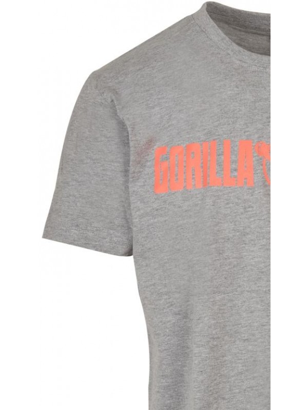 Gorilla Sports Športové tričko, sivo/oranžová, M